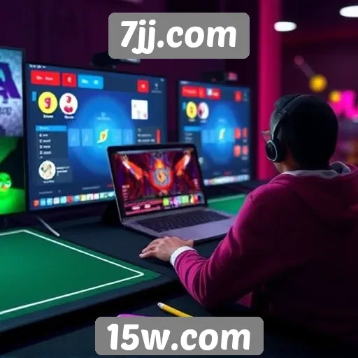 Visão geral dos recursos interativos do site 7jj.com